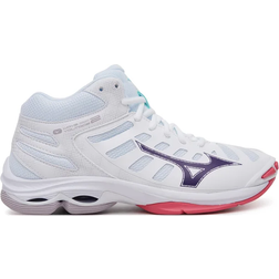 Mizuno Wave Voltage 2 Mid - White/VioletIndigo/CamelliaRos