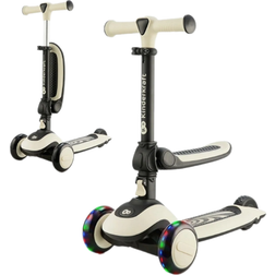 Kinderkraft Balance Bike & Three Wheel Scooter Halley White