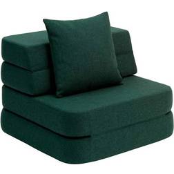by KlipKlap 3-Fold Sofa Single Deep Green/Light Green