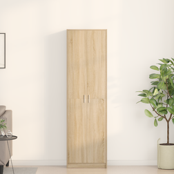 vidaXL Sonoma Ek 55x25x189 cm Konstruerat Trä Garderob