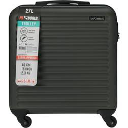 PR World Hardcase Suitcase 47cm - Dark Grey