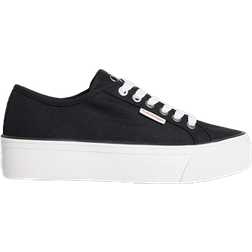 Calvin Klein Canvas Platform Trainers W - Black