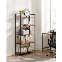 Borough Wharf Lakesha Etagere Bookcase Black Book Shelf