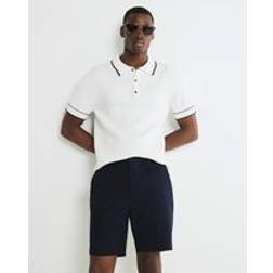 River Island Slim Fit Chino Shorts - Navy