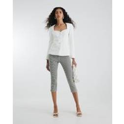 River Island Womens White Sweetheart Neckline Blazer