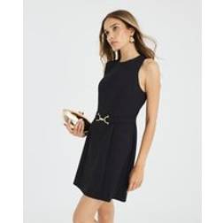 River Island Snaffle Front Mini Dress - Black