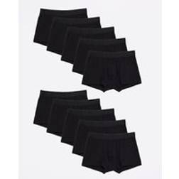 River Island Black Ri Jacquard Waistband Trunks