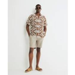 River Island Slim Fit Chino Shorts - Beige