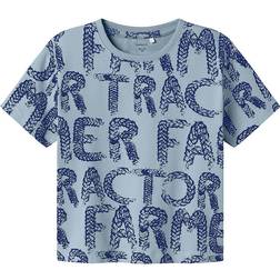 Name It Regular Fit T-shirt - Dusty Blue (13245306)
