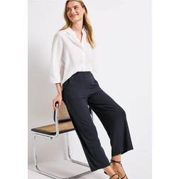 Street One Wide Leg Jersey Hose - Blau