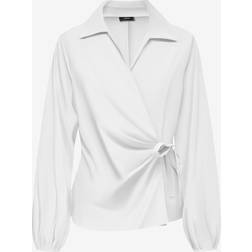 JDY Tie Detail Shirt - White