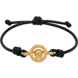 Versace Medusa 95 Leather Bracelet - Gold/Black