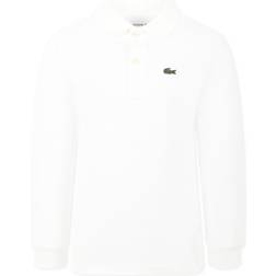 Lacoste Kid's Long Sleeve Petit Piqué Polo Shirt - White (PJ8915-00-001)