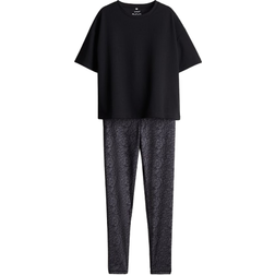 H&M 2-delat Träningsset Med DryMove - Svart/Mörkgrå