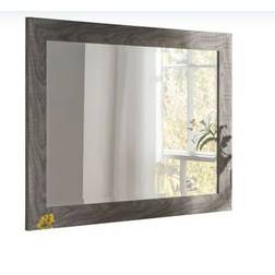 Robert Dyas Yearn Grey Wall Mirror 58.4x73.7cm