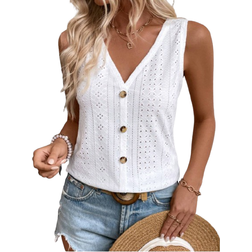 Shein Clasi Ladies' Plain Simple Daily Sleeveless Top