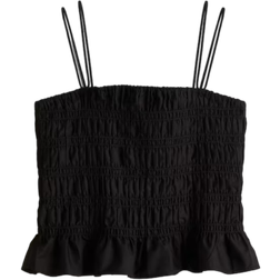 H&M Smocked Strappy Top - Black