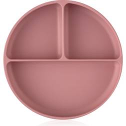 Petite&Mars Take Match 6m+ Delad Tallrik Runda Dusty Rose