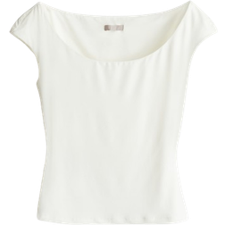 H&M Ballerina Neckline Dress - White
