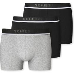 Schiesser Shorts 3-pack - Black/Grey