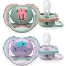Philips Avent Ultra Air Pacifier 6-18m 2-pack Green/Purple