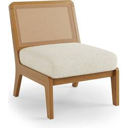 Dunelm Bilbao Sherpa Occasional Ivory Armchair 74cm