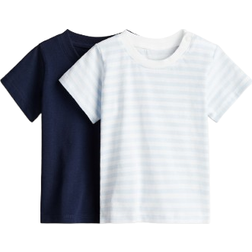 H&M Cotton T-shirts 2-pack - Blue