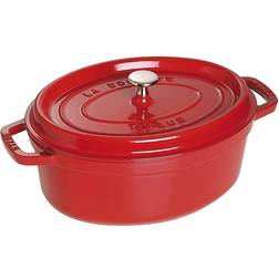 Staub Oval Cherry Red with lid 5.5 L