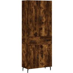 vidaXL Highboard Smoked Oak Förvaringsskåp 69.5x180cm