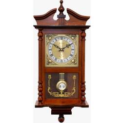 Acctim Westbury Radio Controlled Pendulum Brown Wall Clock 29.4cm