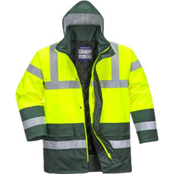 Portwest Hi-Vis Contrast Winter Traffic Jacket - Yellow/Green