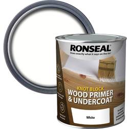 Ronseal Knot Block Wood Paint White 0.75L