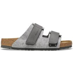 Birkenstock Uji Natural Leather-Felt - Light Gray