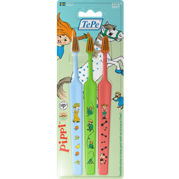 TePe Kids Pippi Extra Soft Tandborste 3-Pack