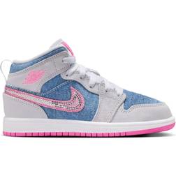 Nike 1 Mid SE Younger Kids Shoes - Blue