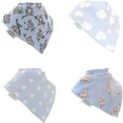 Ziggle Bandana Dribble Bibs Cuddly Blues Pack 4