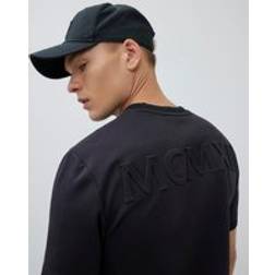 River Island Slim Fit Embossed T-Shirt - Black