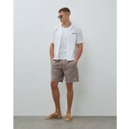 River Island Regular Fit Textured Drawstring Shorts - Brown