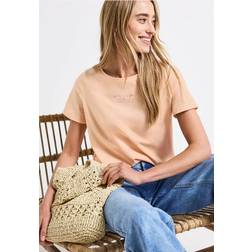 Street One Frauen T-Shirt Mit Print - Orange