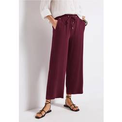 Street One Wide Leg Hose Mit Jogg Bund - Rot