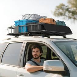 Homcom 90.7 kg Universal Roof Rack Basket
