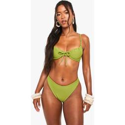 boohoo Swimwear Essentials Thong - Green