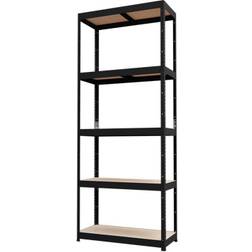 GoodHome Ryle 5 Shelf HDF Steel Unit 1790mm Shelving System