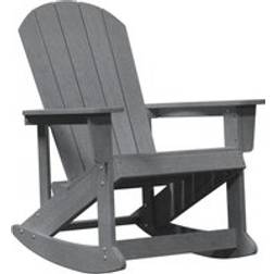 vidaXL Adirondack Rocking Chair Light Grey 73.5x92x90 cm