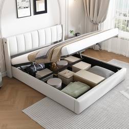 Ivy Bronx Upholstered Storage 103cm H x 189cm W x 207cm L Frame Bed