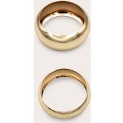 PrettyLittleThing Bevelled 2 Pack Bangles Yellow