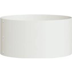 vidaXL Large White Metal Pot Planters