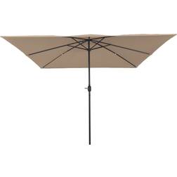 vidaXL Firkantet Haveparasol 295x245 cm Taupe