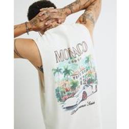 River Island Regular Fit Monaco Car Tank Top - White