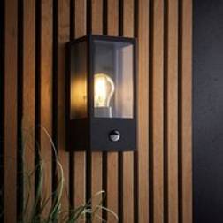 Dunelm London PIR Black Wall light